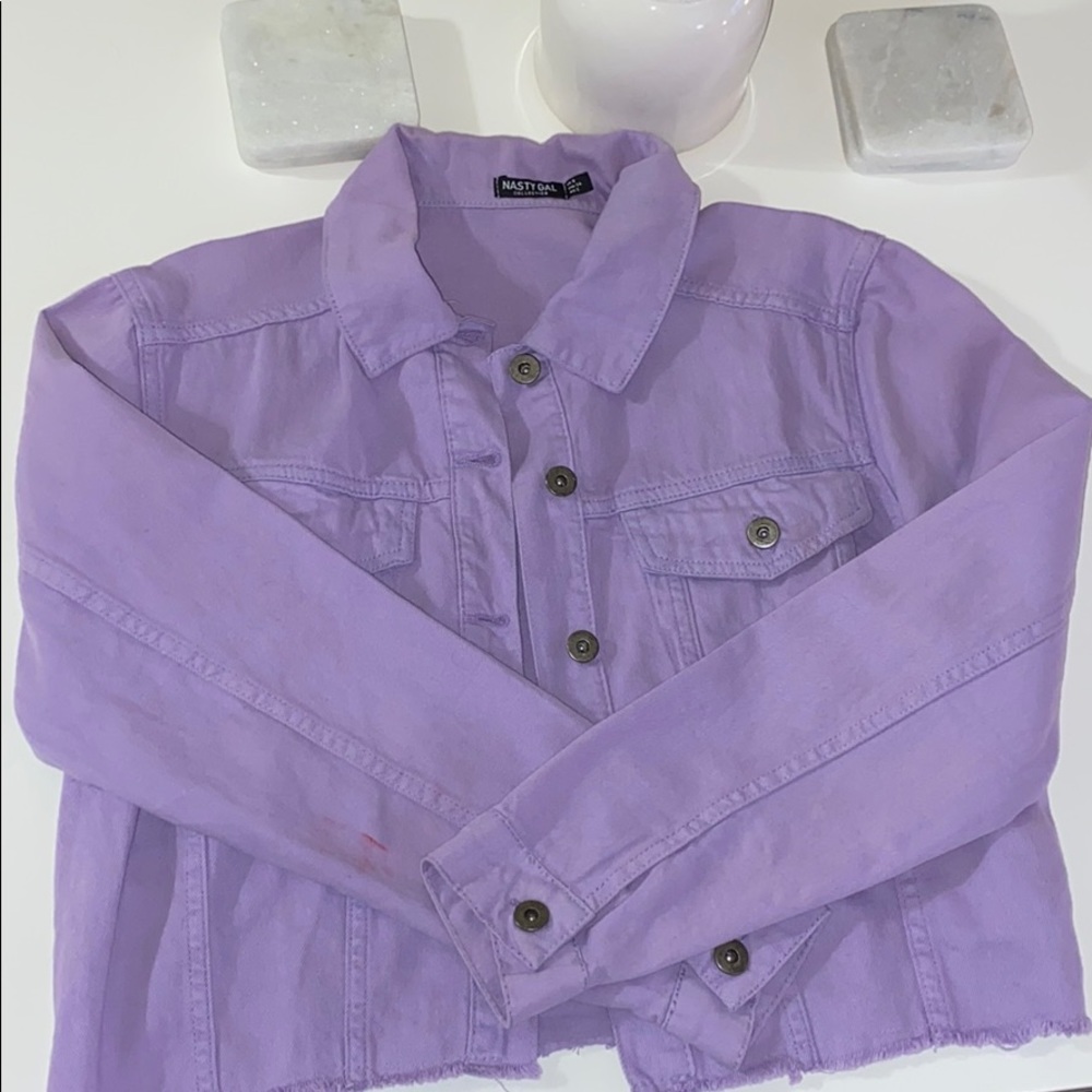 Purple Denim Jacket 👿